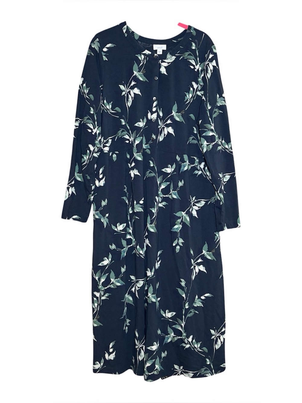 J. Jill Nightingale Floral Maxi Dress Large Cottagecore Cozy Soft Girl Pockets - Picture 2 of 5
